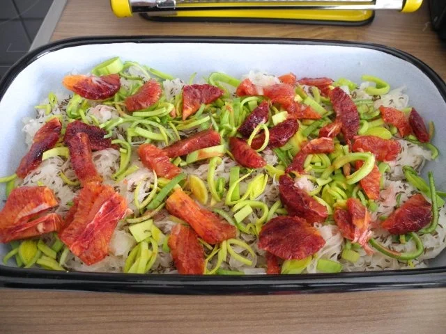 Rezept: Kassler ohne Knochen aus dem Ofen mit fruchtigem Sauerkraut und Raspel-Rösti Bild Nr. 5 Kassler ohne Knochen aus dem Ofen mit fruchtigem Sauerkraut und Raspel-Rösti - Rezept - Bild Nr. 5