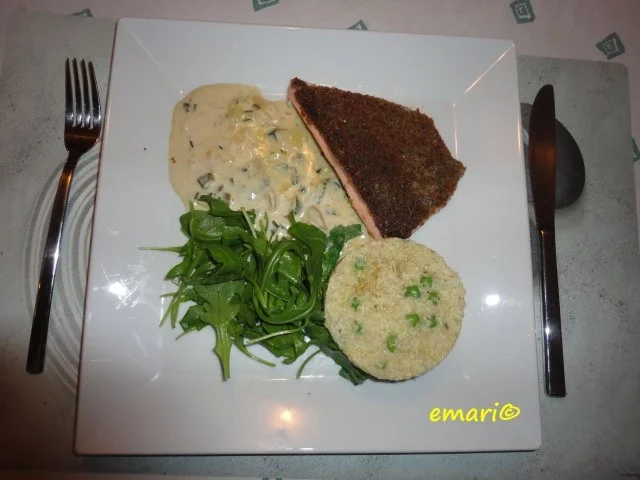 Lachs Forelle in Honig Curry Sauce - Rezept - Bild Nr. 2