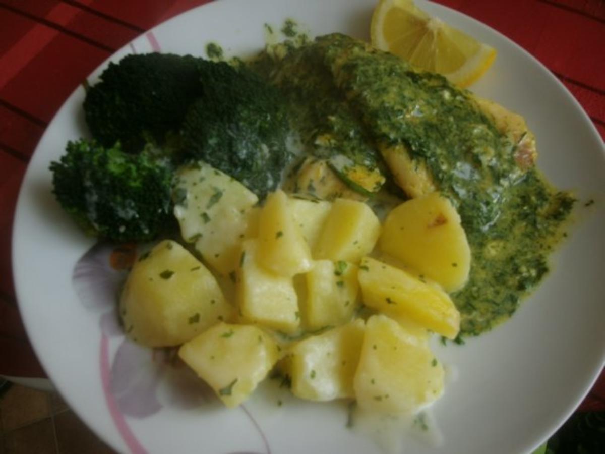Gedünstetes Kabeljaufilet mit Broccoli und Sahnekartoffeln - Rezept - Bild Nr. 7