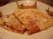 Crêpes mit Kinderschokolade aus der Pfanne - Rezept