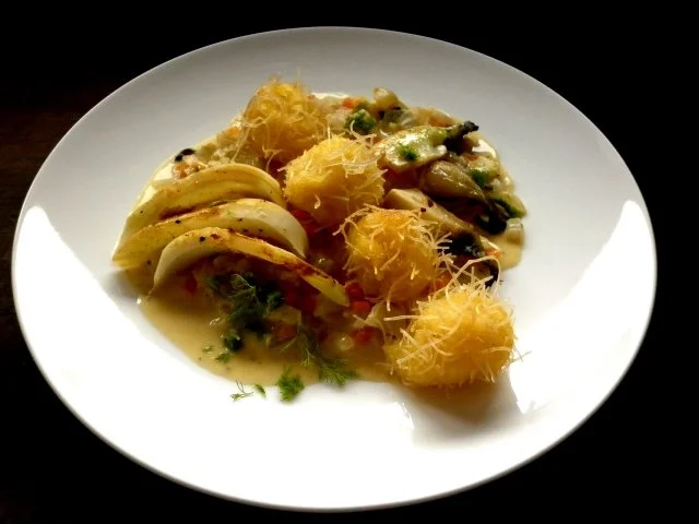 Explodierte Kartoffelbällchen mit Fenchelgemüse - Rezept - Bild Nr. 2