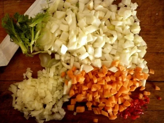 Explodierte Kartoffelbällchen mit Fenchelgemüse - Rezept - Bild Nr. 4