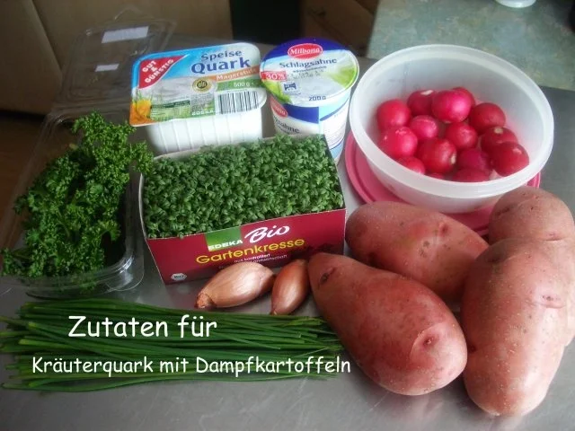 Rezept: Kräuterquark mit Dampfkartoffeln Bild Nr. 2 Kräuterquark mit Dampfkartoffeln - Rezept - Bild Nr. 2