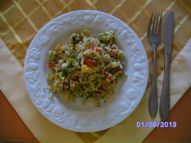 Rezept: CousCous Salat mit Sojasauce CousCous Salat mit Sojasauce - Rezept
