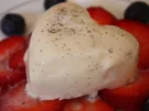 Panna Cotta auf Erdbeercarpaccio - Rezept