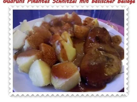 Fleisch: Pikantes Schnitzel mit asiatischer Tomatensoße - Rezept