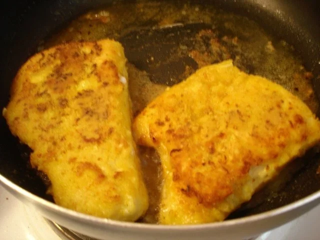 Rezept: Kabeljaufilet in Goldkruste mit Brokkolie-Kartoffelstampf Bild Nr. 6 Kabeljaufilet in Goldkruste mit Brokkolie-Kartoffelstampf - Rezept - Bild Nr. 6