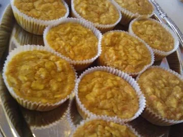 Apfel- Möhren- Kokos- Muffins - Rezept