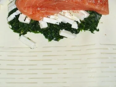 Rezept: Lachs im Blätterteig Bild Nr. 5 Lachs im Blätterteig - Rezept - Bild Nr. 5