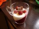 Dessert: Duett aus Himbeeren und Joghurtcreme - Rezept