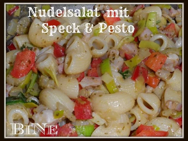 BiNe` S NUDELSALAT MIT SPECK & PESTO - Rezept - Bild Nr. 6