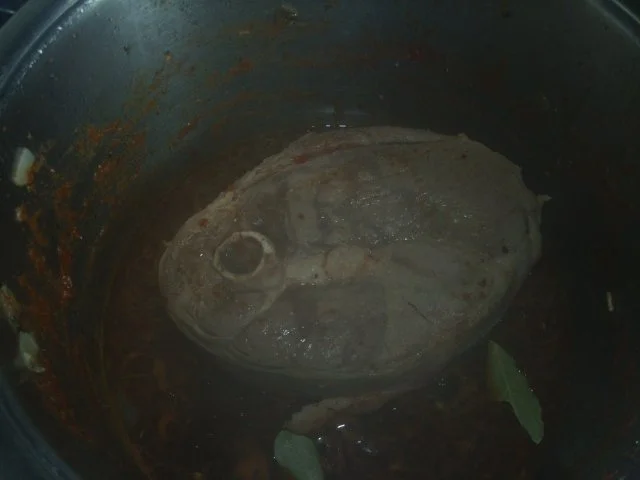 Lammbeinscheibe mit Kartoffeln und Bohnen - Rezept - Bild Nr. 2