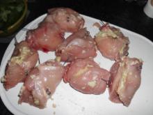 Hähnchenfilet-Röllchen in Tomatenrahm - Rezept