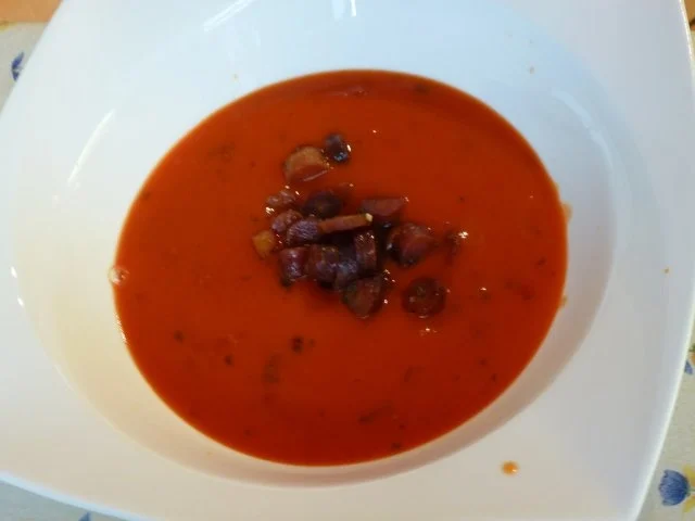 Kokos-Tomatensuppe mit Lila-Karotteneinlage - Rezept - Bild Nr. 2