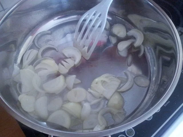 Rezept: Gebratenen Auberginen mit Paprika Bild Nr. 4 Gebratenen Auberginen mit Paprika - Rezept - Bild Nr. 4