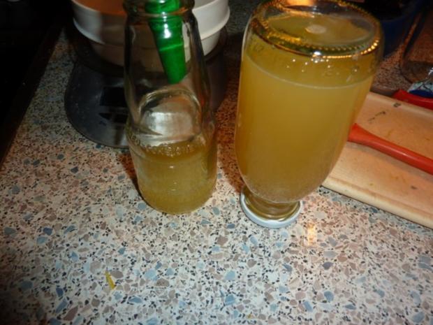 Diät-Saft und Zitronensirup