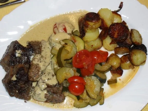 Lammsteaks an Heurahm - Rezept