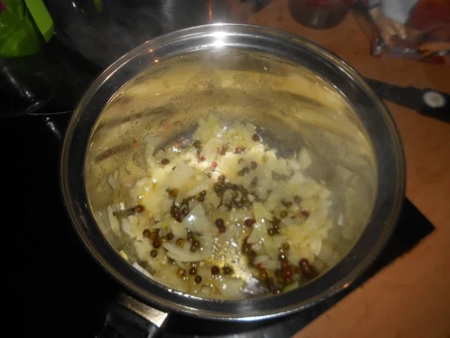 Rezept: Hähnchenbrust im Schinkenmantel an feiner Pfeffersauce Bild Nr. 6 Hähnchenbrust im Schinkenmantel an feiner Pfeffersauce - Rezept - Bild Nr. 6