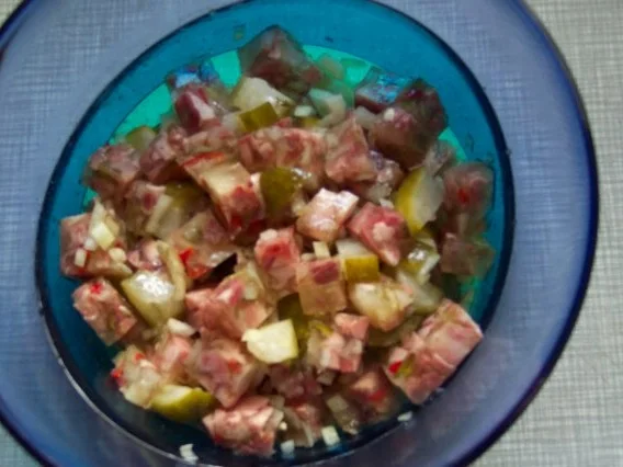 Rezept: Sülzsalat Bild Nr. 3 Sülzsalat - Rezept - Bild Nr. 3