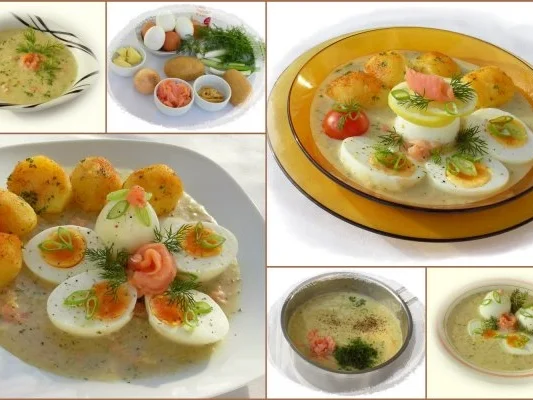 Rezept: Eier in Räucherlachs-Senfsauce Bild Nr. 13 Eier in Räucherlachs-Senfsauce - Rezept - Bild Nr. 13