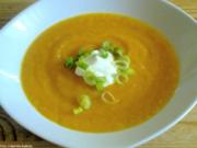 Cremige Orangen-Karotten-Suppe - Rezept