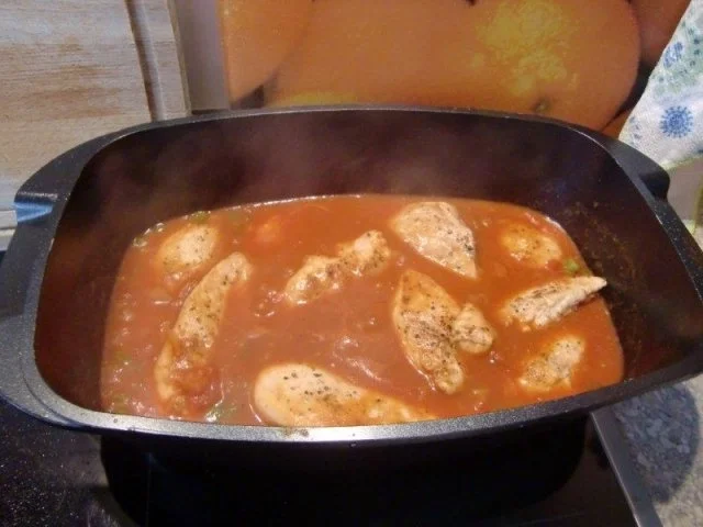 Hähnchenfilet auf Spätzle mit einer Paprikasahnesoße - Rezept - Bild Nr. 12