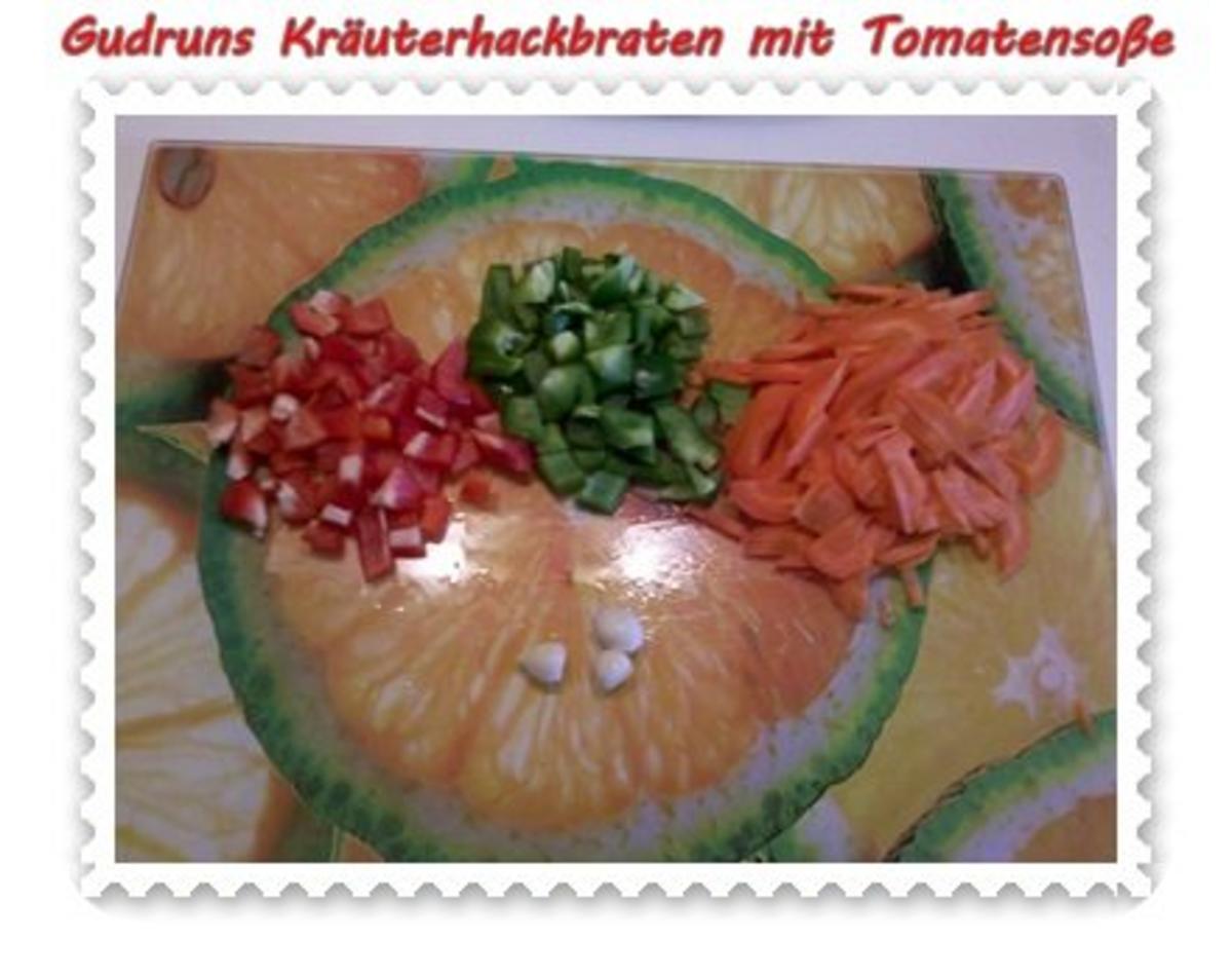 Hackfleisch: Kräuterhackfleischbraten mit pikanter Tomatensoße - Rezept - Bild Nr. 3