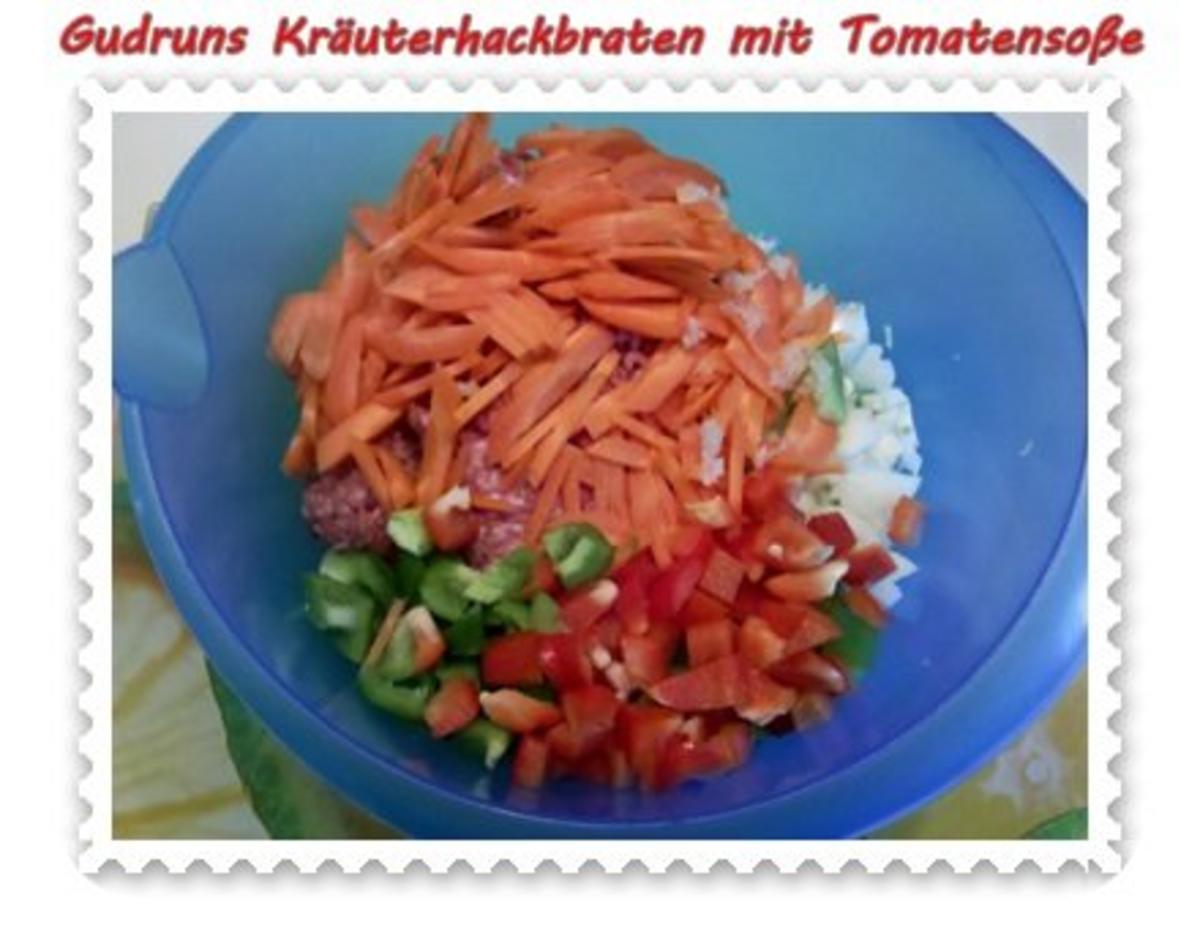 Hackfleisch: Kräuterhackfleischbraten mit pikanter Tomatensoße - Rezept - Bild Nr. 4