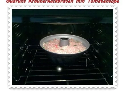 Rezept: Hackfleisch: Kräuterhackfleischbraten mit pikanter Tomatensoße Bild Nr. 10 Hackfleisch: Kräuterhackfleischbraten mit pikanter Tomatensoße - Rezept - Bild Nr. 10