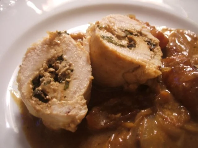 Geflügel: Involtini di Pollo con Verdura di Pomodoro - Rezept