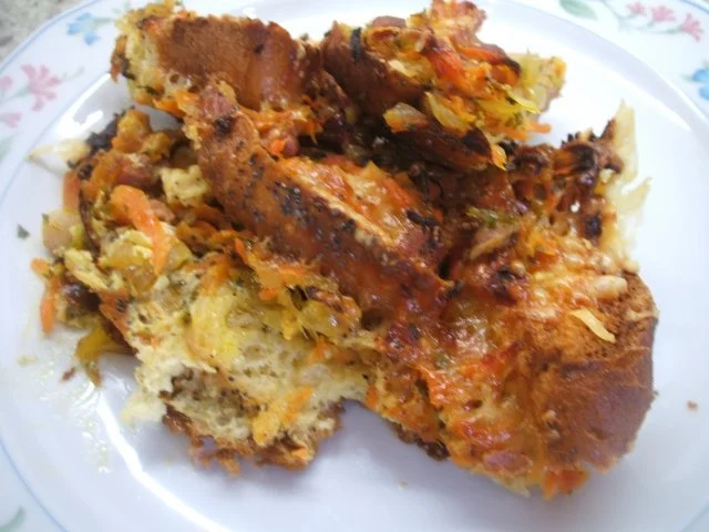 Auflauf: Brotauflauf mit Karotten - Rezept