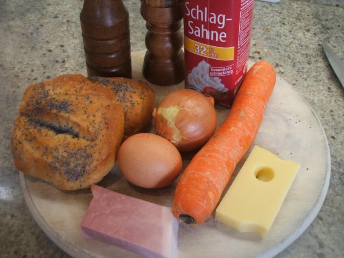 Auflauf: Brotauflauf mit Karotten - Rezept - Bild Nr. 2