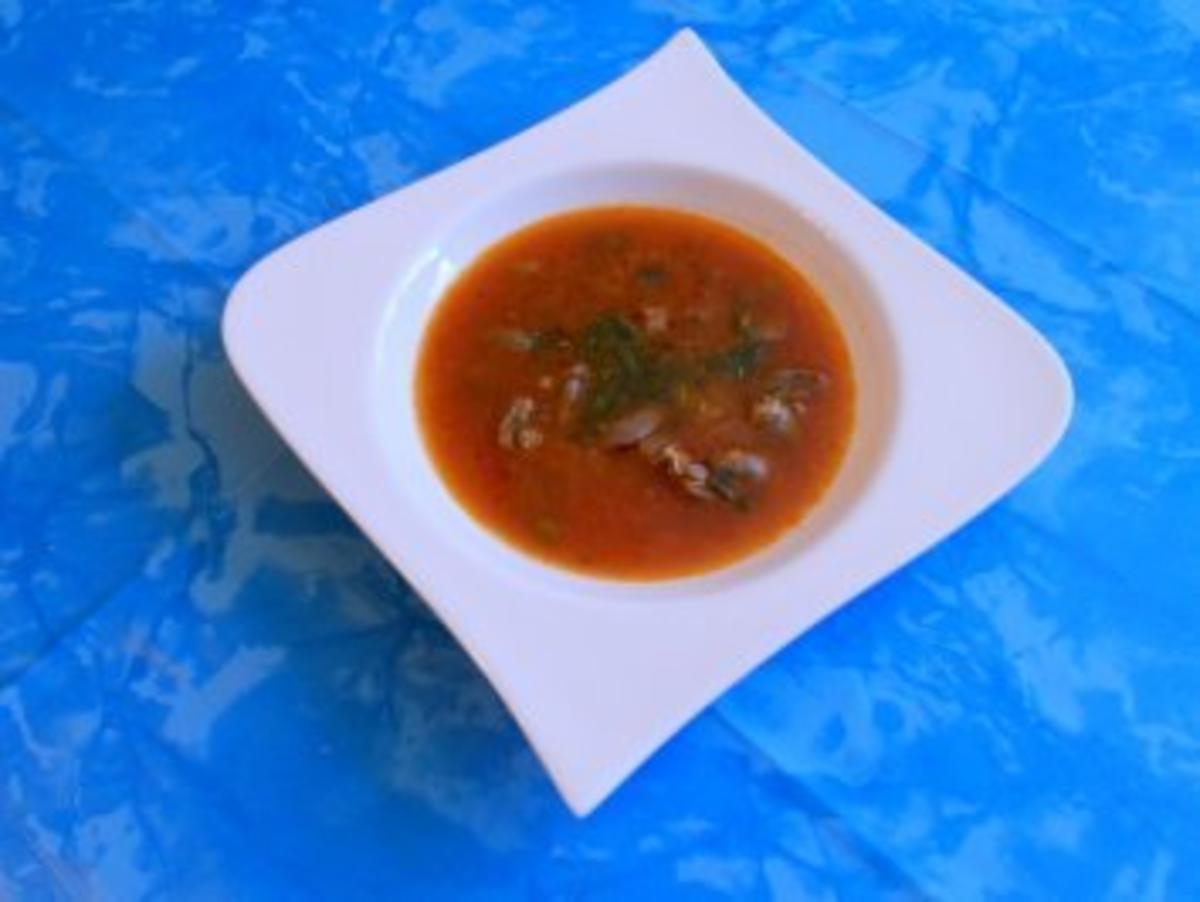 Suppe:Tomatierte Herzensuppe - Rezept