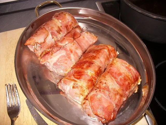 Rezept: Schweinslende im Schinkenmantel Bild Nr. 3 Schweinslende im Schinkenmantel - Rezept - Bild Nr. 3