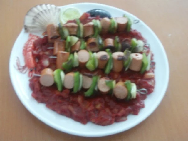 Currywurst-Spieße - Rezept