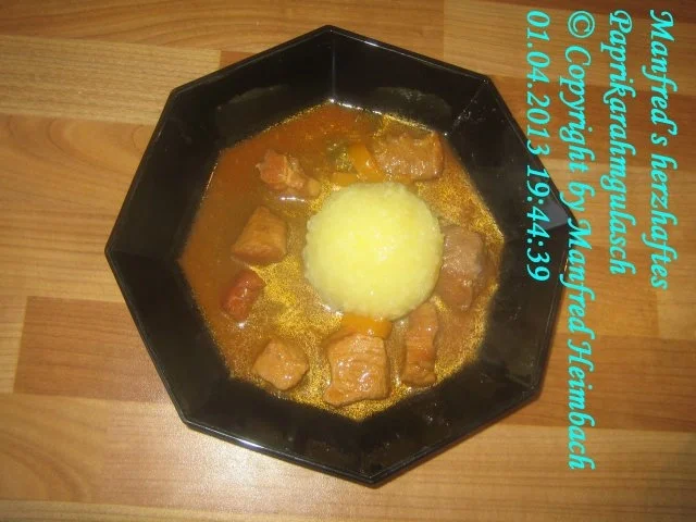 Fleisch – Manfred’s herzhaftes Paprikarahmgulasch - Rezept