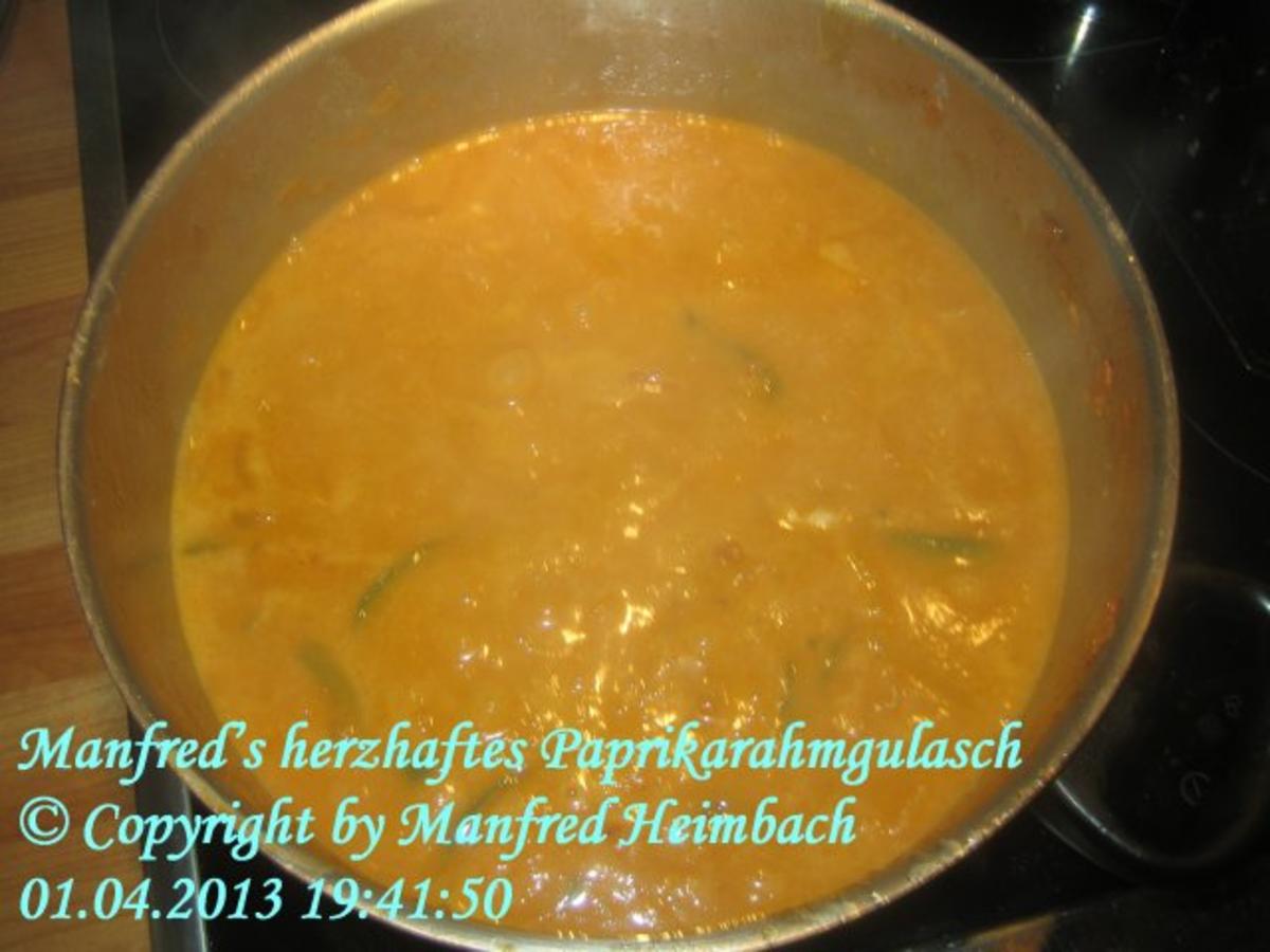 Fleisch – Manfred’s herzhaftes Paprikarahmgulasch - Rezept - Bild Nr. 2