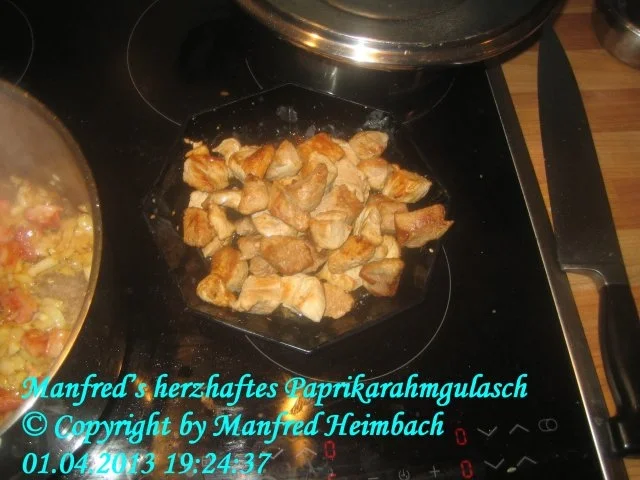 Fleisch – Manfred’s herzhaftes Paprikarahmgulasch - Rezept - Bild Nr. 5