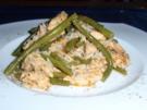 Putenstreifen-Bohnen-Reis-Pfanne - Rezept