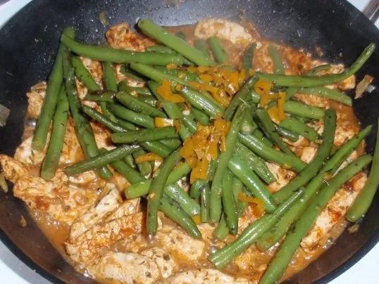 Putenstreifen-Bohnen-Reis-Pfanne - Rezept - Bild Nr. 7