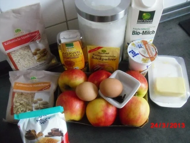 Apfelkuchen mit Mandelstiften, - Rezept - Bild Nr. 2