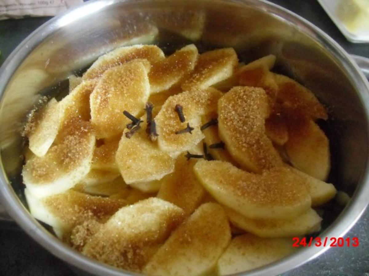 Apfelkuchen mit Mandelstiften, - Rezept - Bild Nr. 3