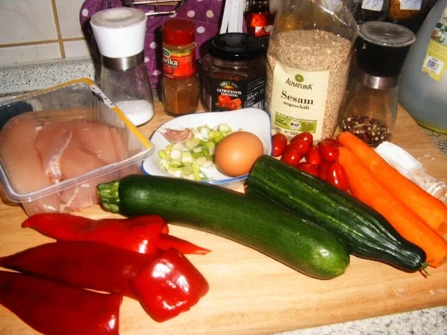 Rezept: Hähnchenbrust im Sesammantel Bild Nr. 2 Hähnchenbrust im Sesammantel - Rezept - Bild Nr. 2