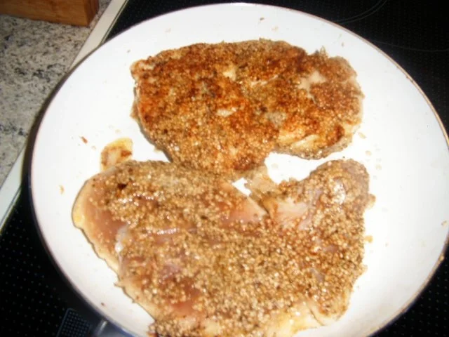 Rezept: Hähnchenbrust im Sesammantel Bild Nr. 6 Hähnchenbrust im Sesammantel - Rezept - Bild Nr. 6