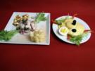 Papa a la huancaina und Ceviche - Rezept