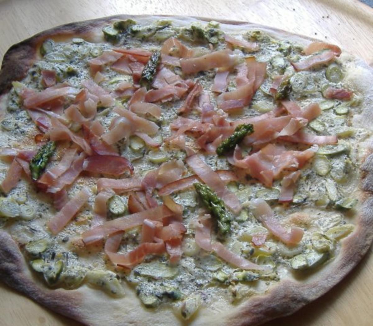 Bilder für Spargel - Flammkuchen - Rezept