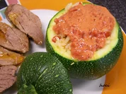 Gefüllte runde Cougette - Rezept