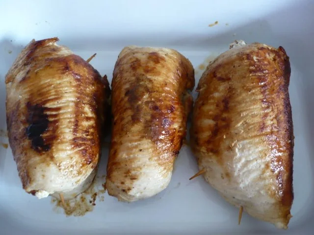 Rezept: Putenröllchen mit Spinatsoße Bild Nr. 4 Putenröllchen mit Spinatsoße - Rezept - Bild Nr. 4