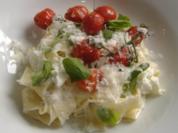 Pappardelle mit Ricotta und Ofentomaten - Rezept