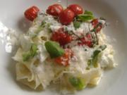 Pappardelle mit Ricotta und Ofentomaten - Rezept